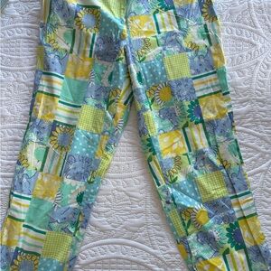 Vibrant Floral Patchwork Pants